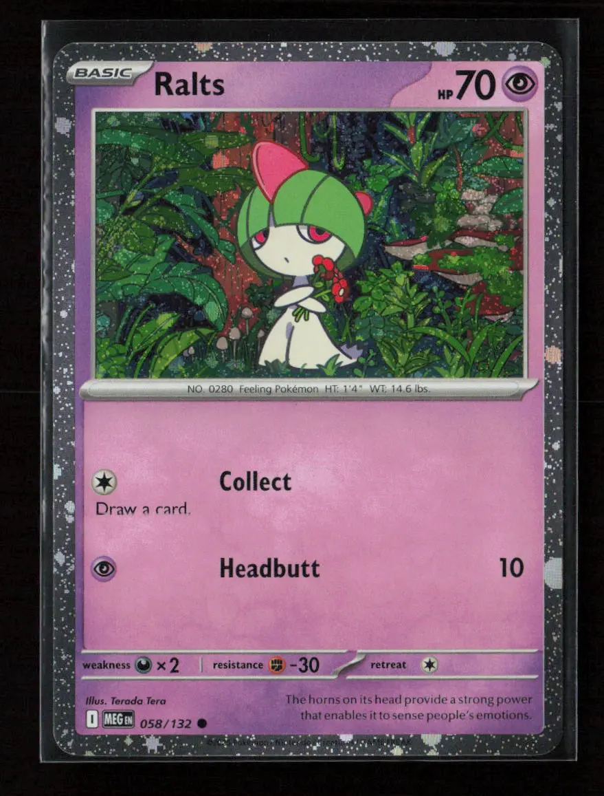 Ralts (Cosmos Holo) Common Miscellaneous Cards & Products 058/132 Nm 1