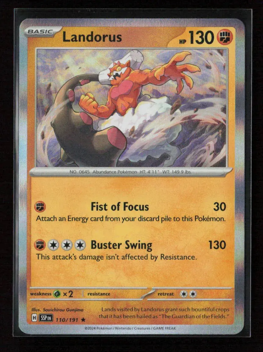 Landorus Rare Sv08: Surging Sparks 110/191 Nm 1