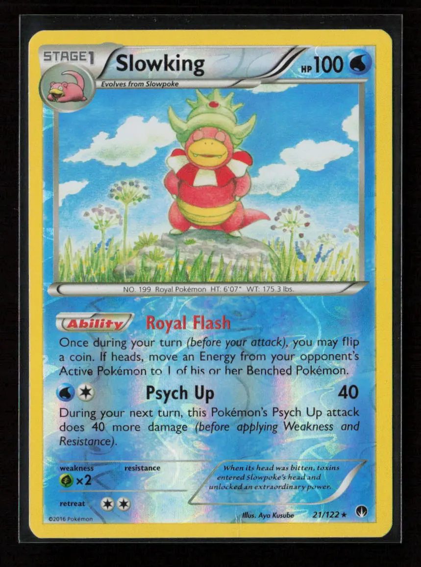 Slowking Holo Rare Xy - Breakpoint 21/122 Lp 1