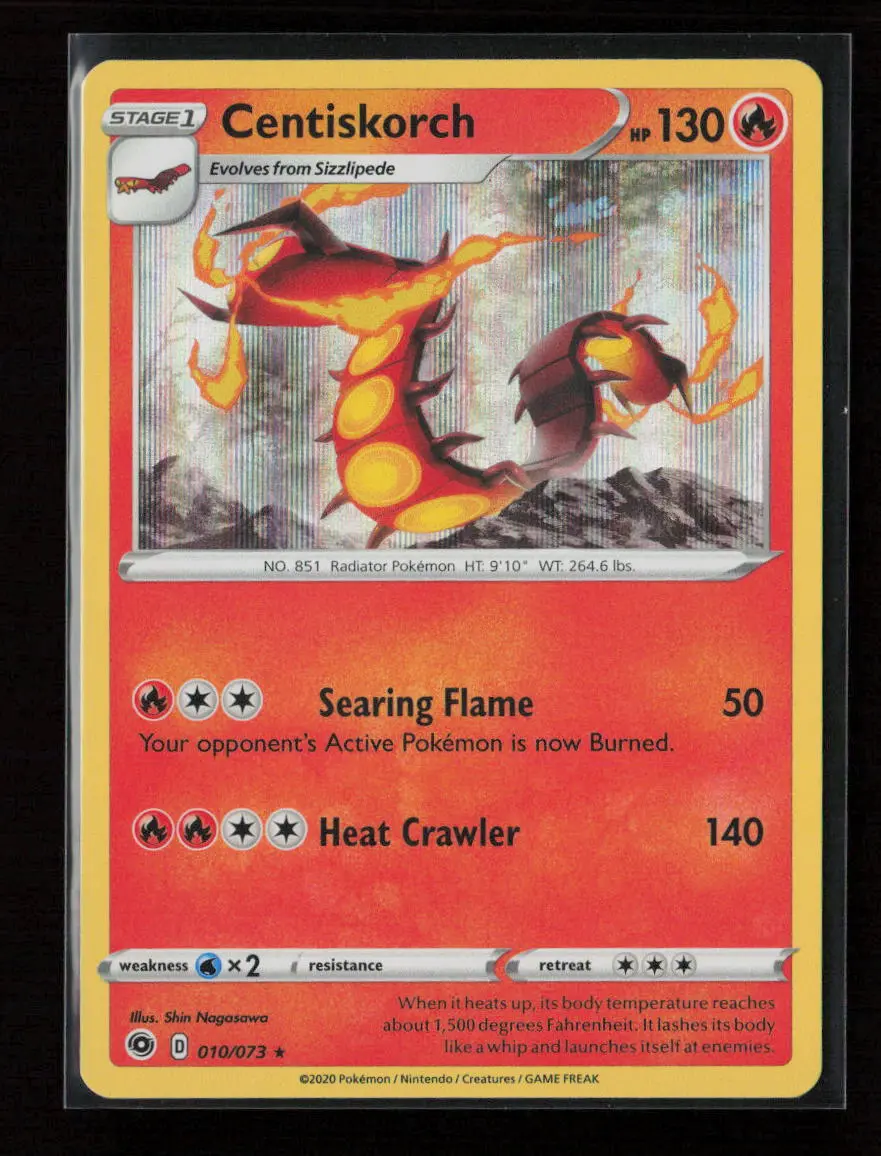 Centiskorch Holo Rare Champion's Path 10/73 Nm 1