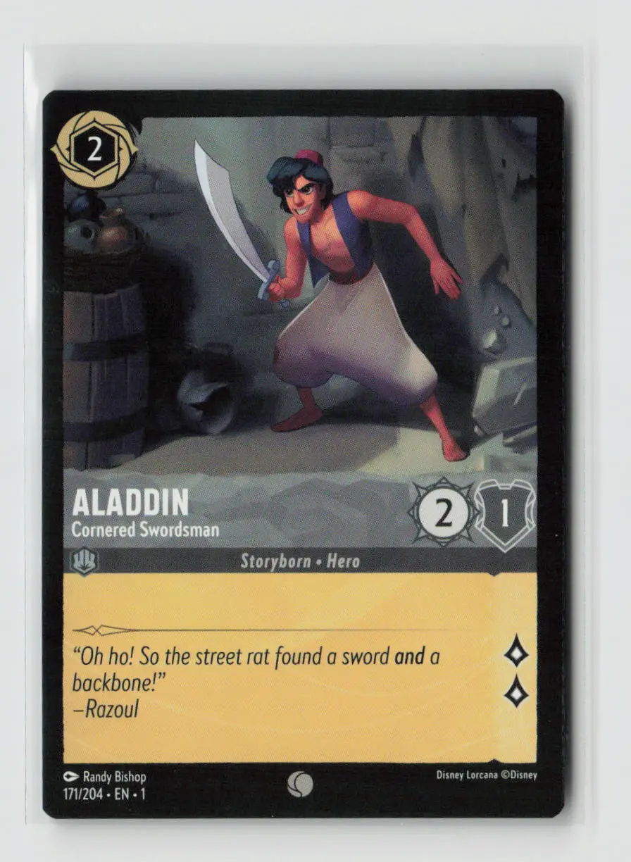 Aladdin - Cornered Swordsman Common The First Chapter 171/204 Nm 1