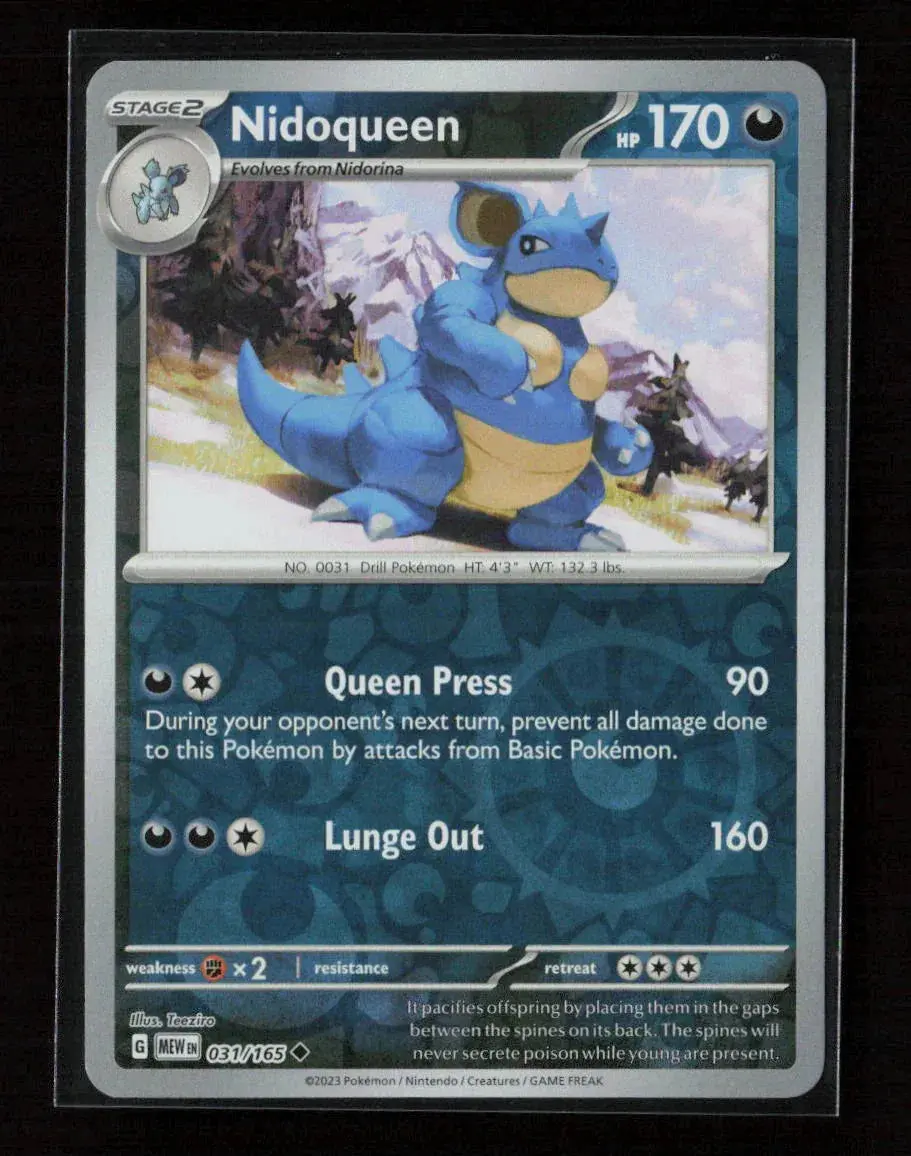 Nidoqueen Uncommon Sv: Scarlet & Violet 151 031/165 Nm 1