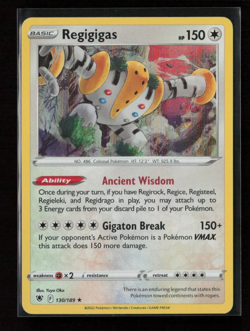 Regigigas Holo Rare Swsh10: Astral Radiance 130/189 Nm 1