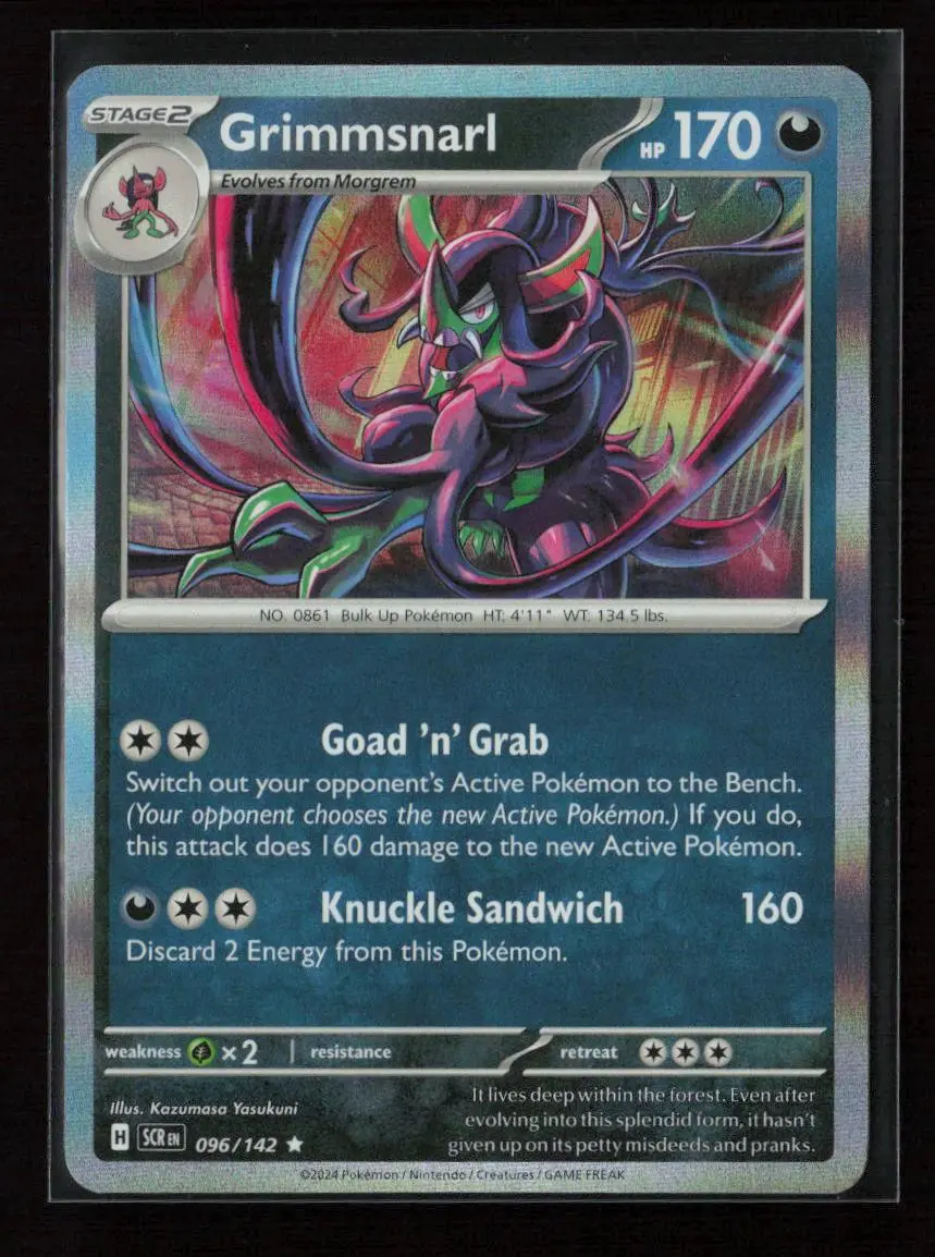 Grimmsnarl Rare Sv07: Stellar Crown 096/142 Nm 1
