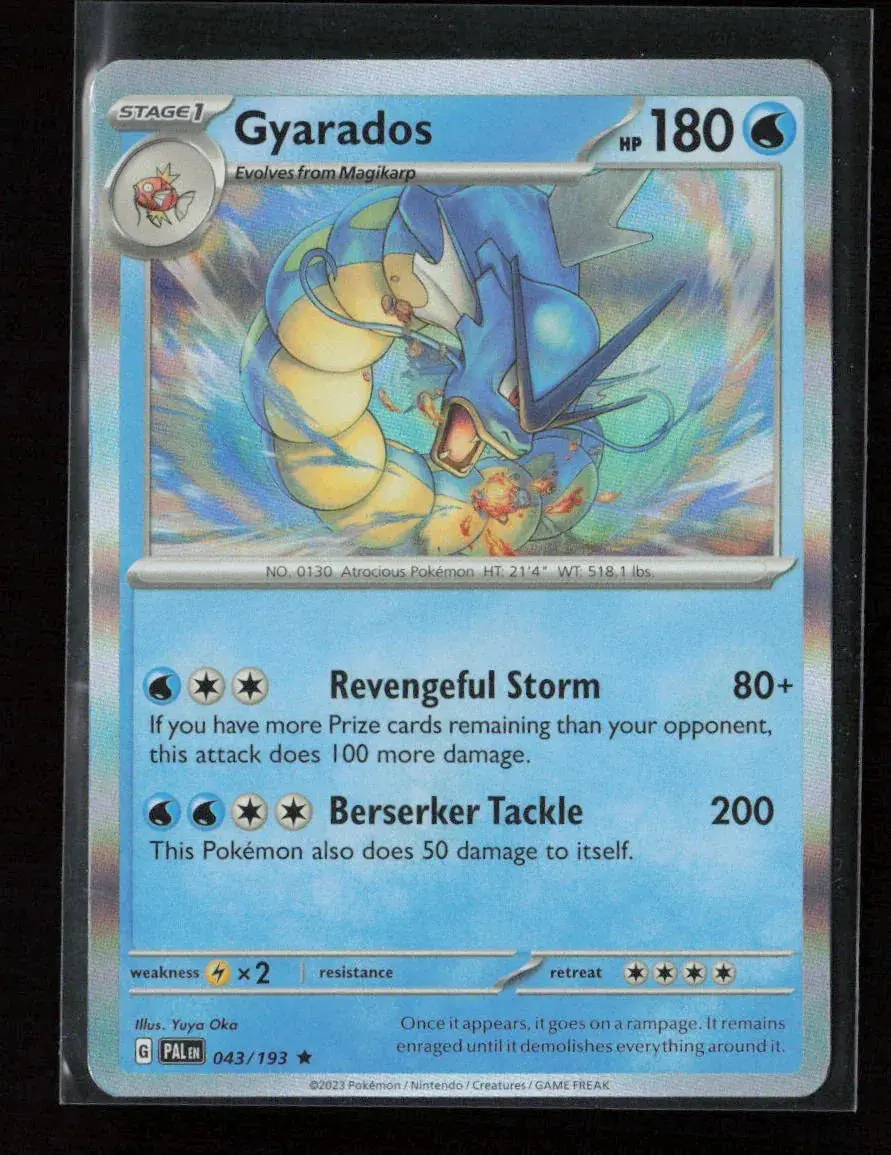 Gyarados Rare Sv02: Paldea Evolved 043/193 Nm 1
