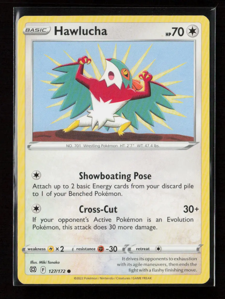 Hawlucha Common Swsh09: Brilliant Stars 127/172 Lp 1