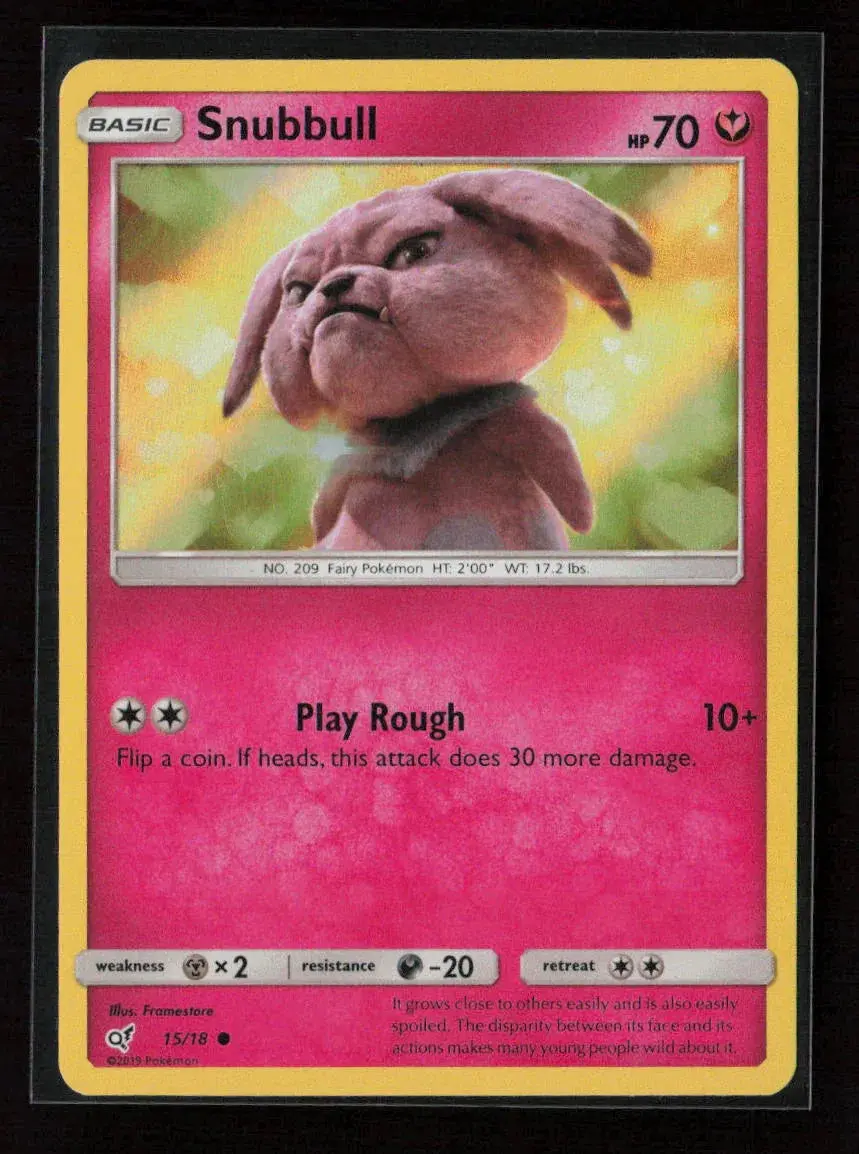 Snubbull (Holo Common) Common Detective Pikachu 15/18 Nm 1