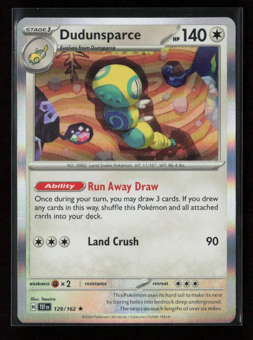 Dudunsparce Rare Sv05: Temporal Forces 129/162 Nm 1