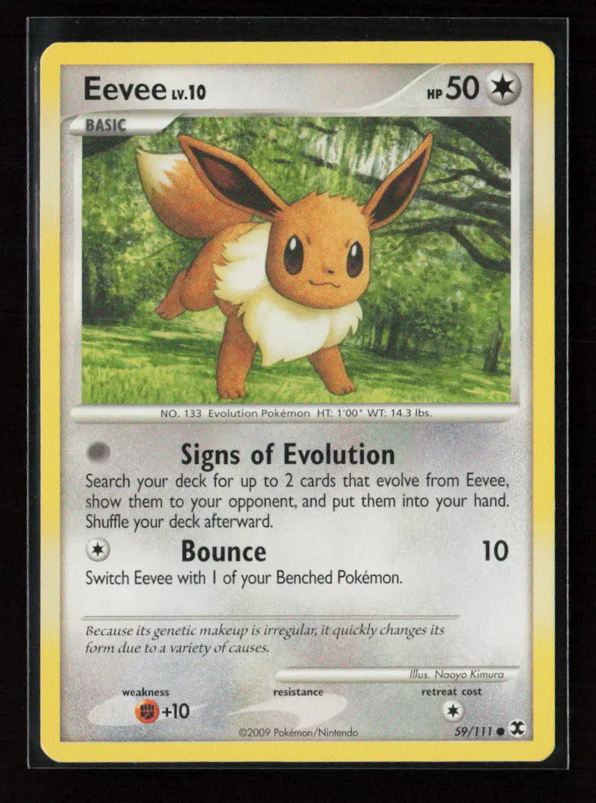 Eevee Common Rising Rivals 59/111 Lp 1