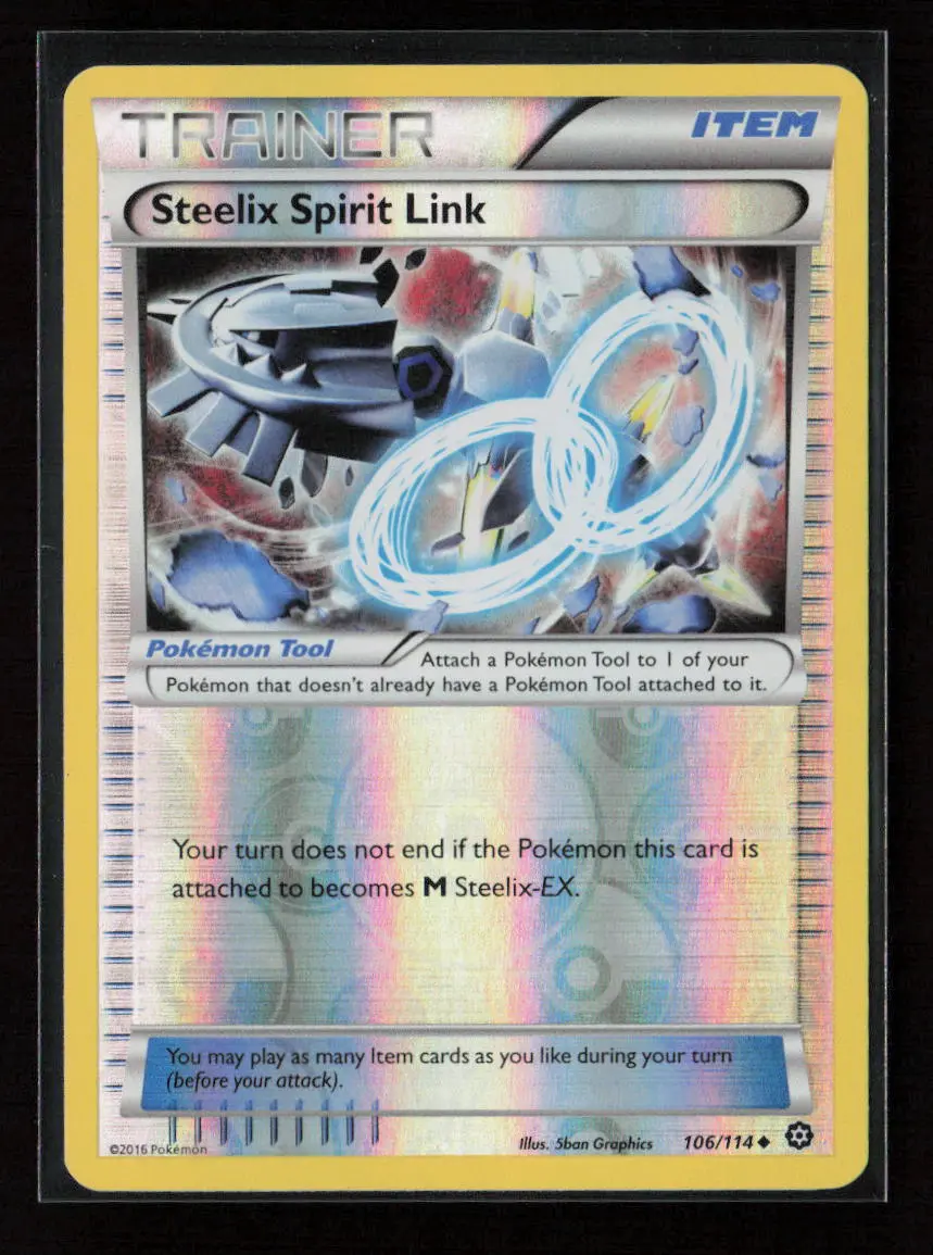 Steelix Spirit Link Uncommon Xy - Steam Siege 106/114 Lp 1