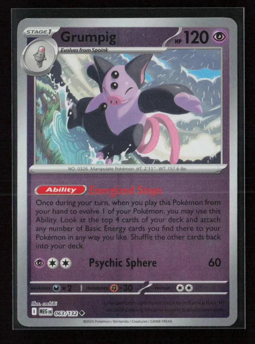 Grumpig Uncommon Me01: Mega Evolution 063/132 Nm 1