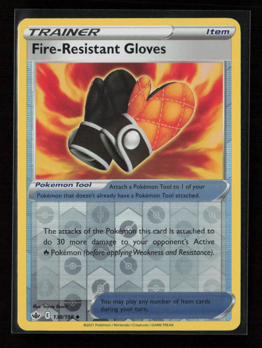 Fire-Resistant Gloves Uncommon Swsh06: Chilling Reign 138/198 Nm 1