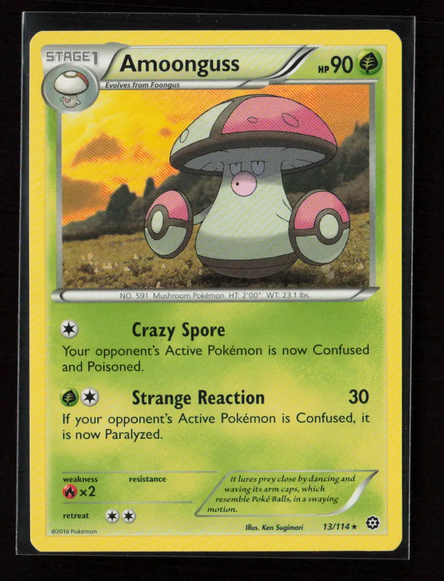 Amoonguss Rare Xy - Steam Siege 13/114 Lp 1