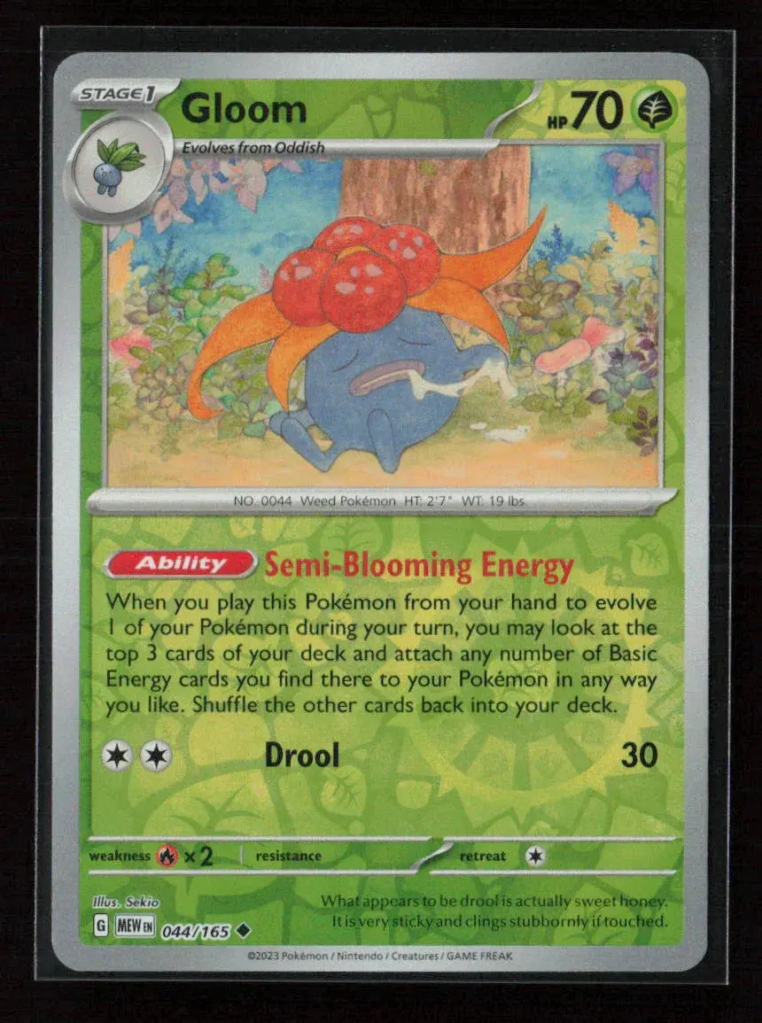 Gloom Uncommon Sv: Scarlet & Violet 151 044/165 Nm 1