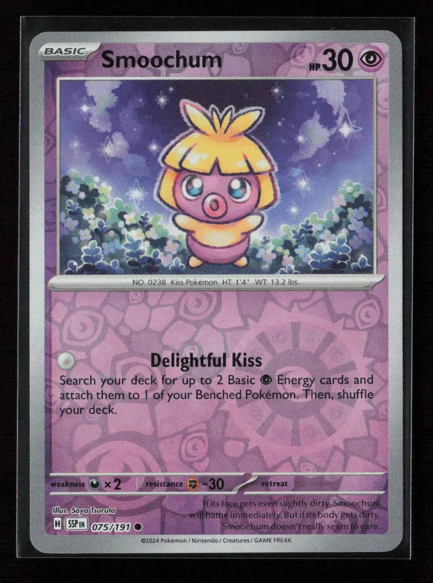 Smoochum Common Sv08: Surging Sparks 075/191 Nm 1