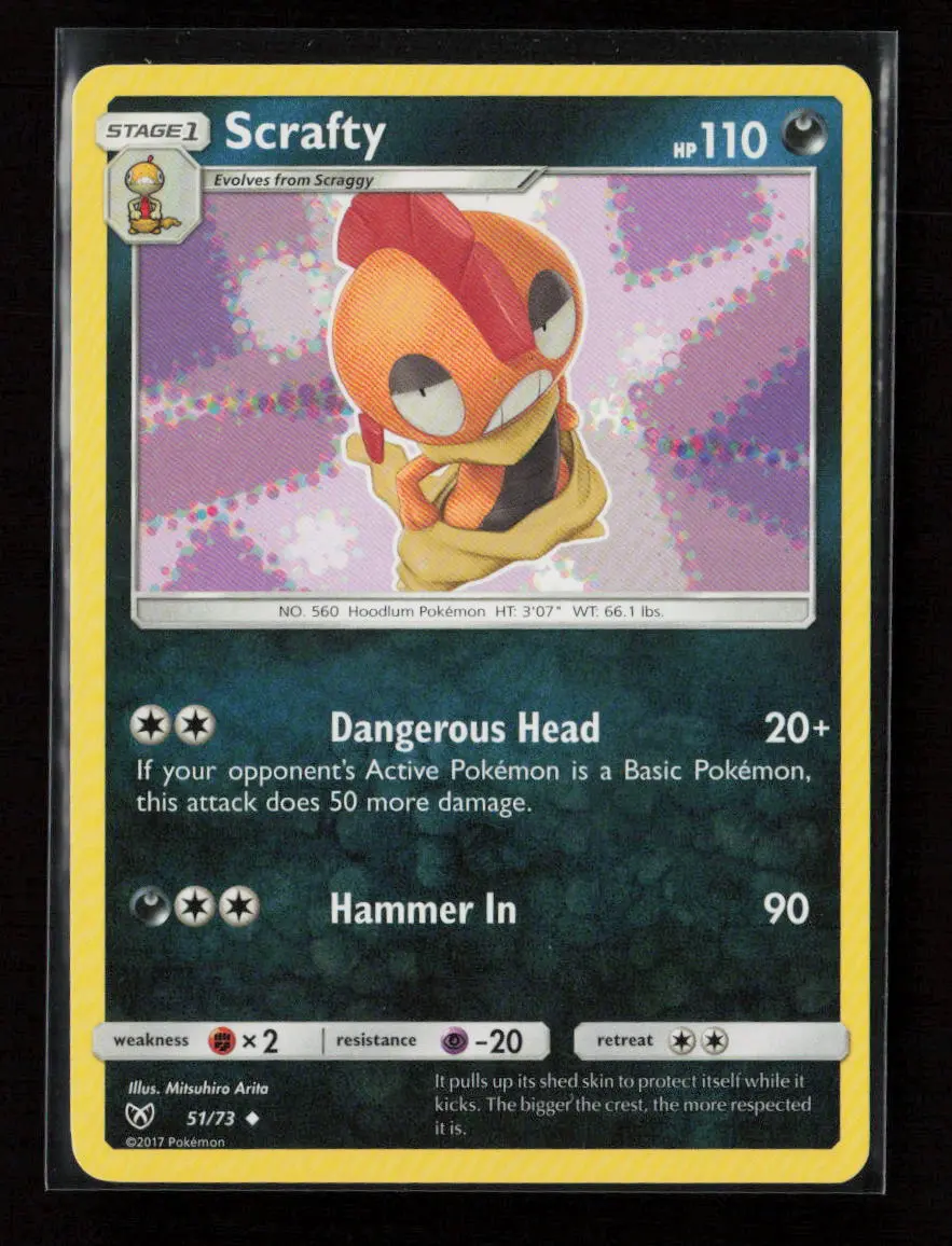 Scrafty Uncommon Shining Legends 51/73 Lp 1