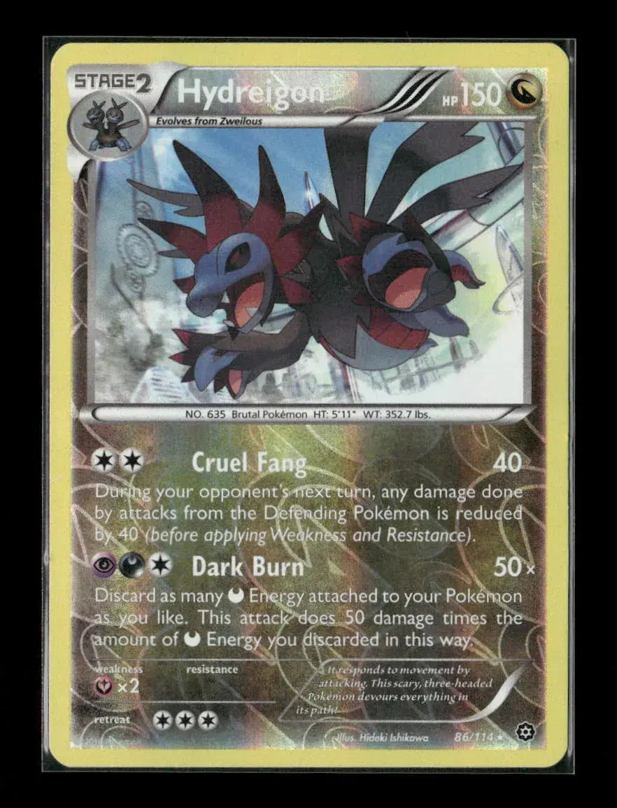 Hydreigon Holo Rare Xy - Steam Siege 86/114 Lp 1