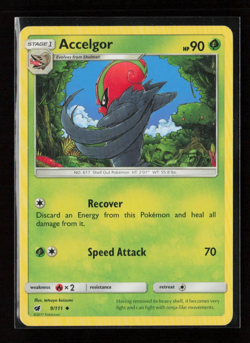 Accelgor Uncommon Sm - Crimson Invasion 9/111 Mp 1