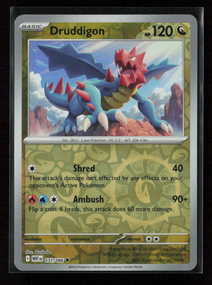 Druddigon Uncommon Sv: White Flare 071/086 Nm 1
