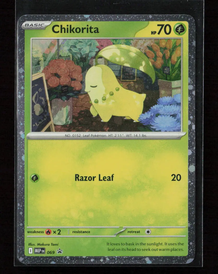 Chikorita (Cosmos Holo) Promo Me: Mega Evolution Promo 069 Nm 1