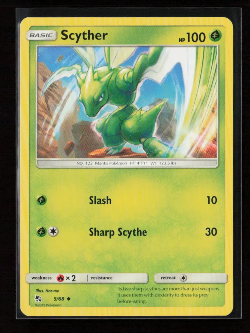Scyther Uncommon Hidden Fates 5/68 Nm 1