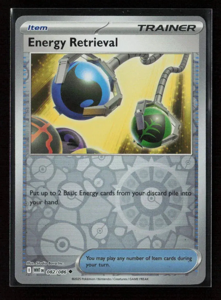Energy Retrieval Uncommon Sv: White Flare 082/086 Nm 1