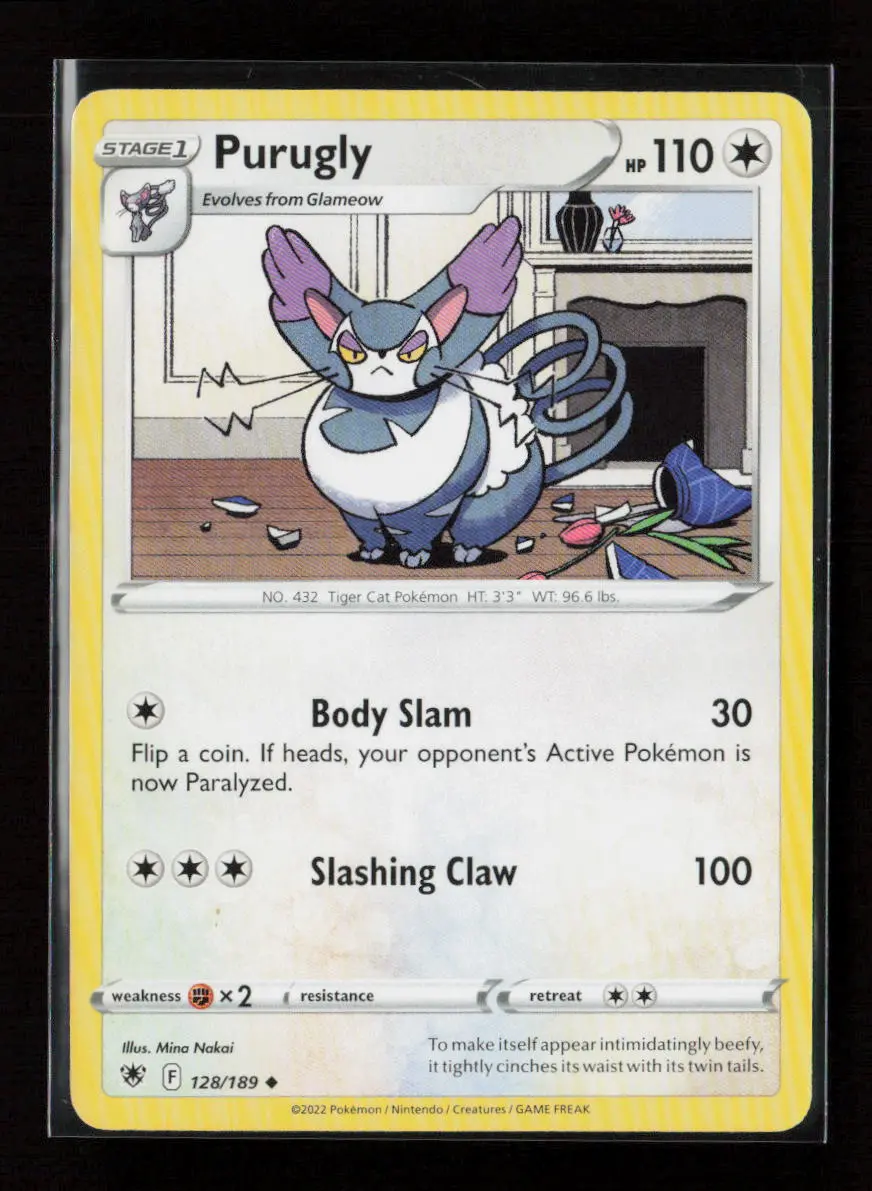 Purugly Uncommon Swsh10: Astral Radiance 128/189 Lp 1