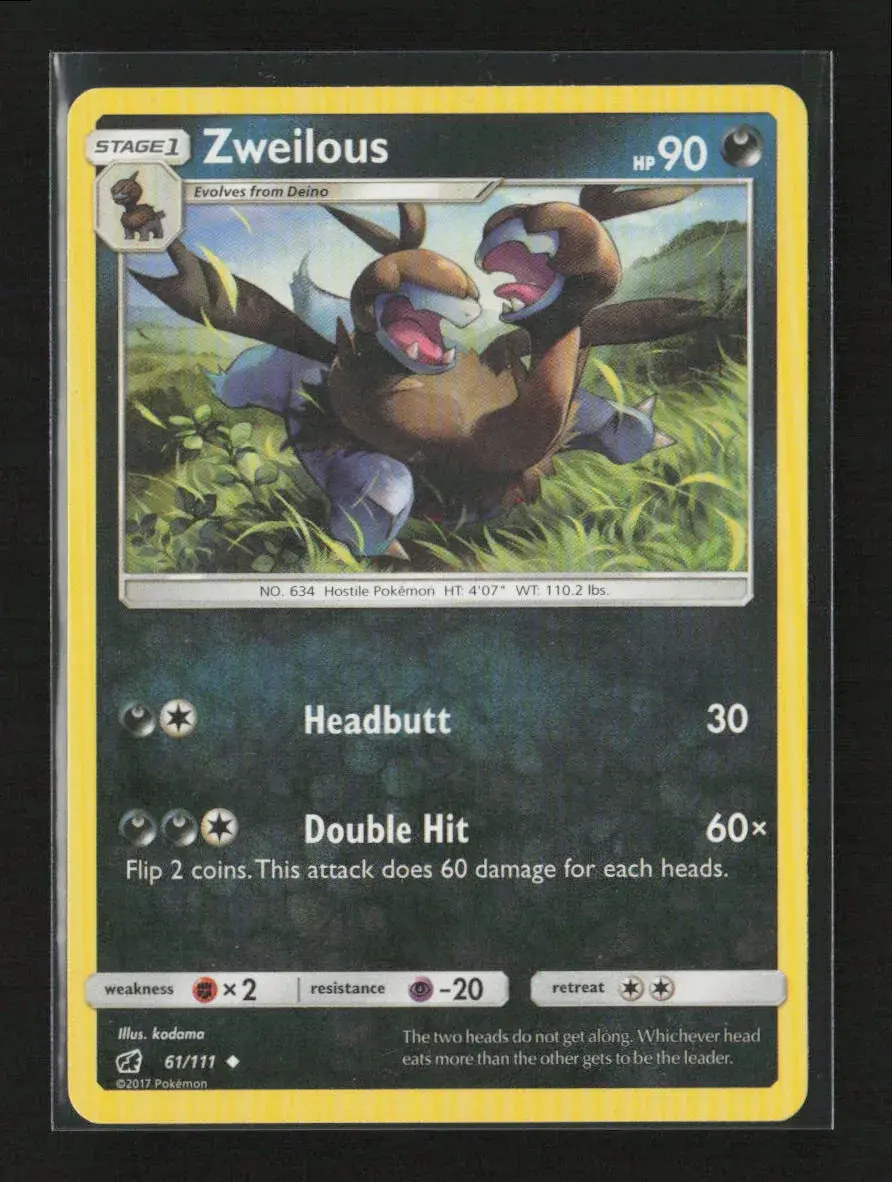 Zweilous Uncommon Sm - Crimson Invasion 61/111 Mp 1