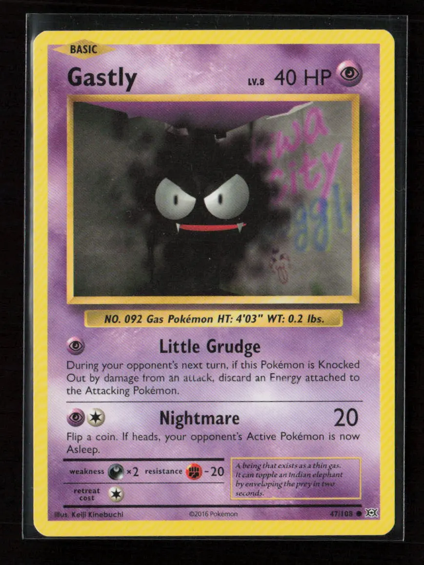 Gastly Common Xy - Evolutions 47/108 Lp 1