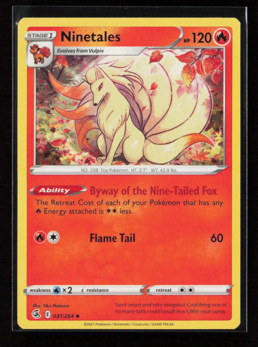 Ninetales (31) Uncommon Swsh08: Fusion Strike 031/264 Lp 1