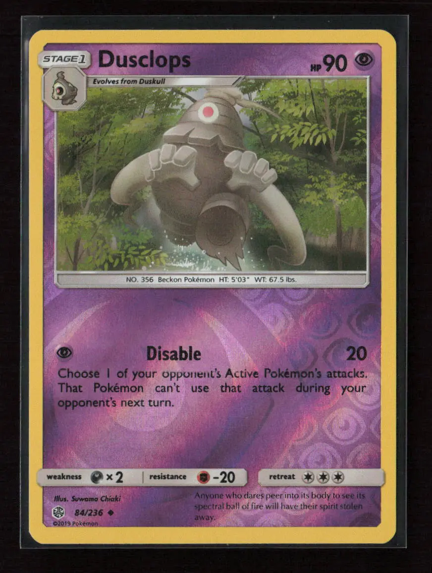 Dusclops Uncommon Sm - Cosmic Eclipse 84/236 Nm 1