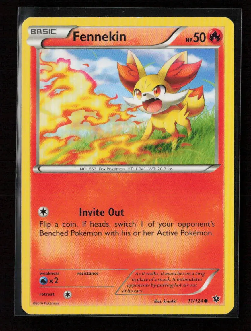 Fennekin (11) Common Xy - Fates Collide 11/124 Lp 1