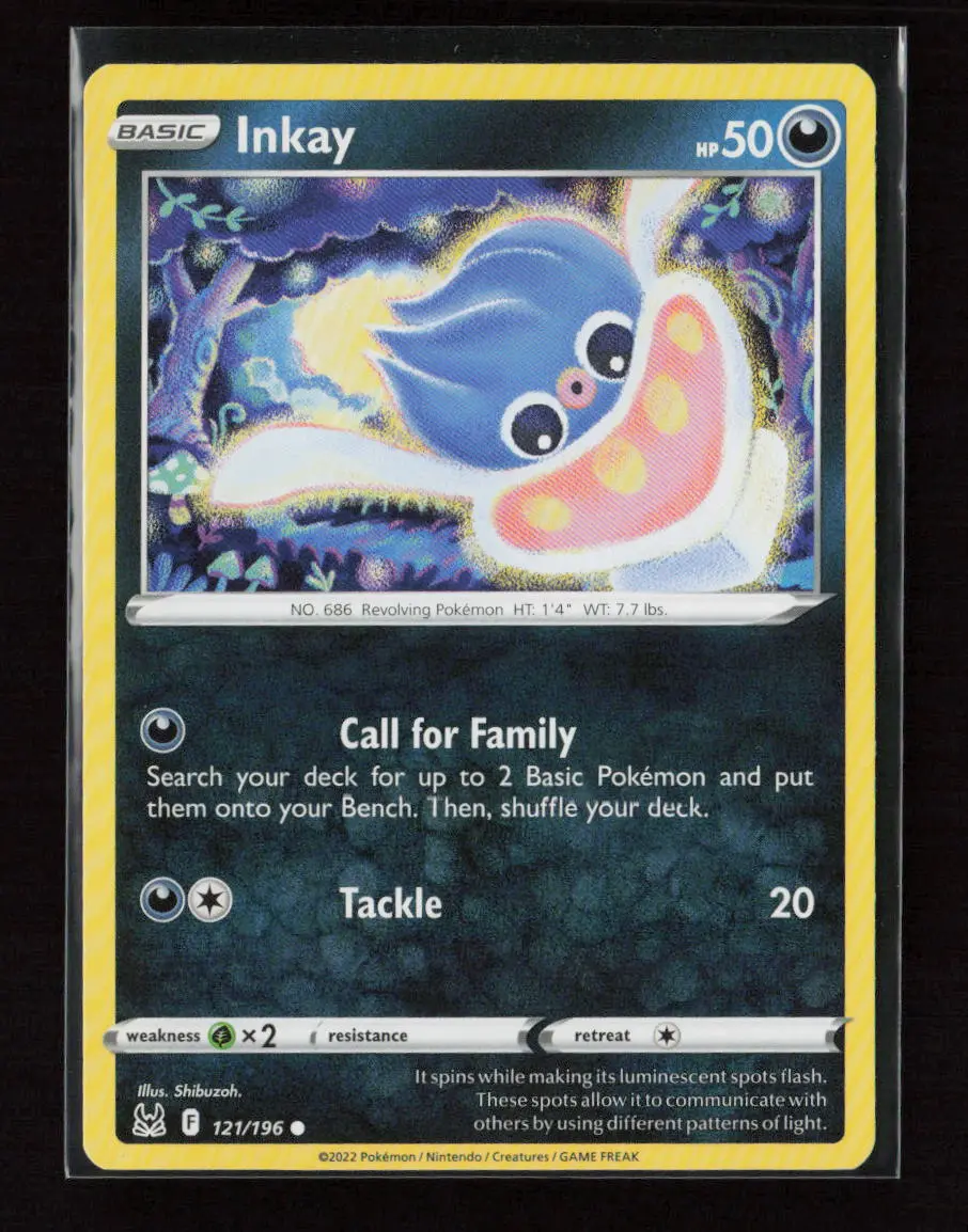 Inkay (121) Common Swsh11: Lost Origin 121/196 Nm 1