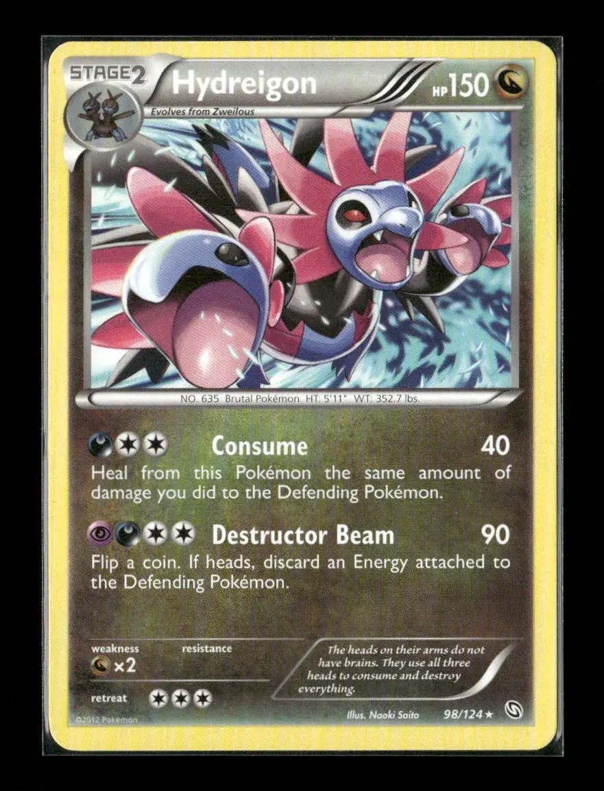 Hydreigon (98) Rare Dragons Exalted 98/124 Lp 1