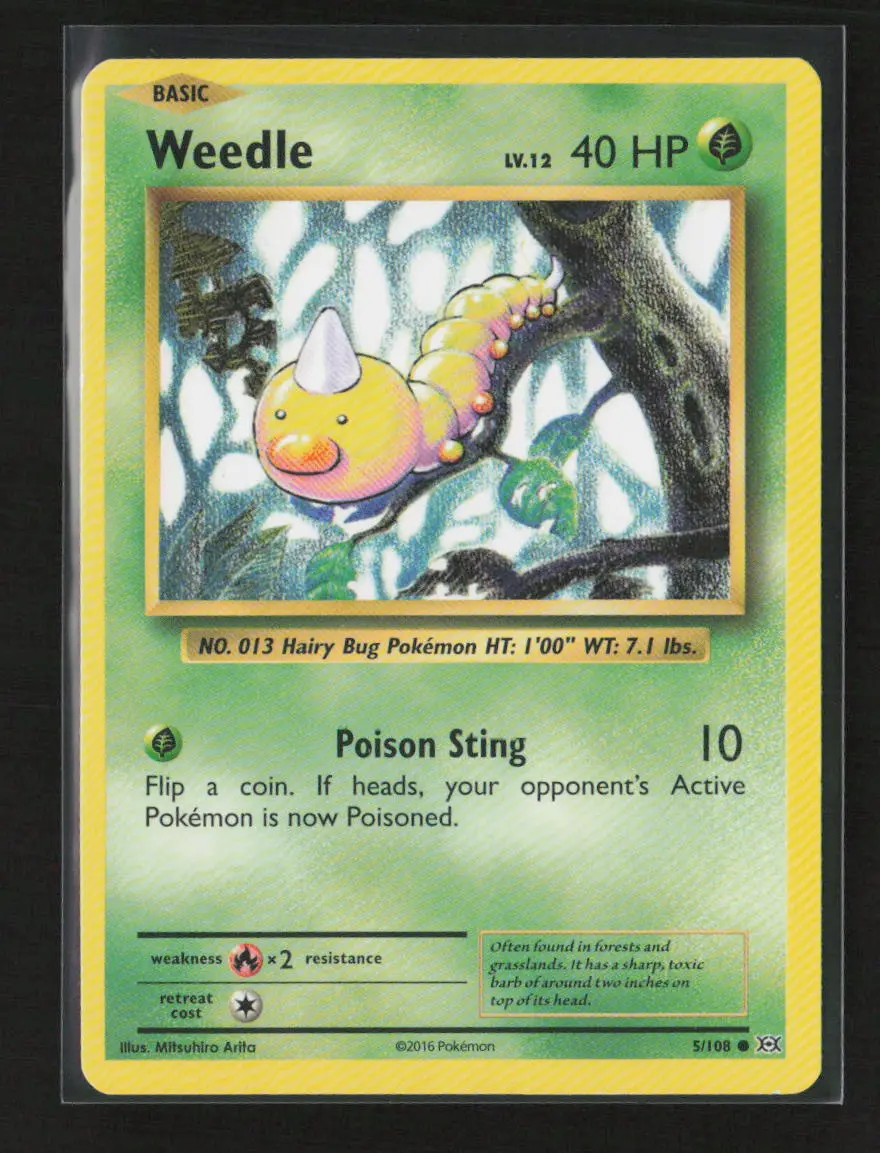 Weedle Common Xy - Evolutions 5/108 Mp 1
