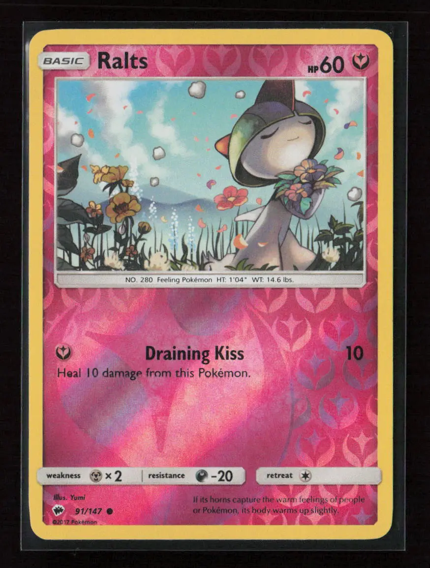 Ralts Common Sm - Burning Shadows 91/147 Nm 1