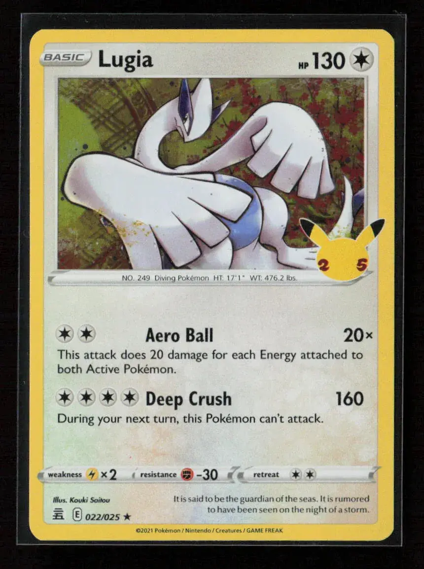 Lugia Holo Rare Celebrations 022/025 Nm 1
