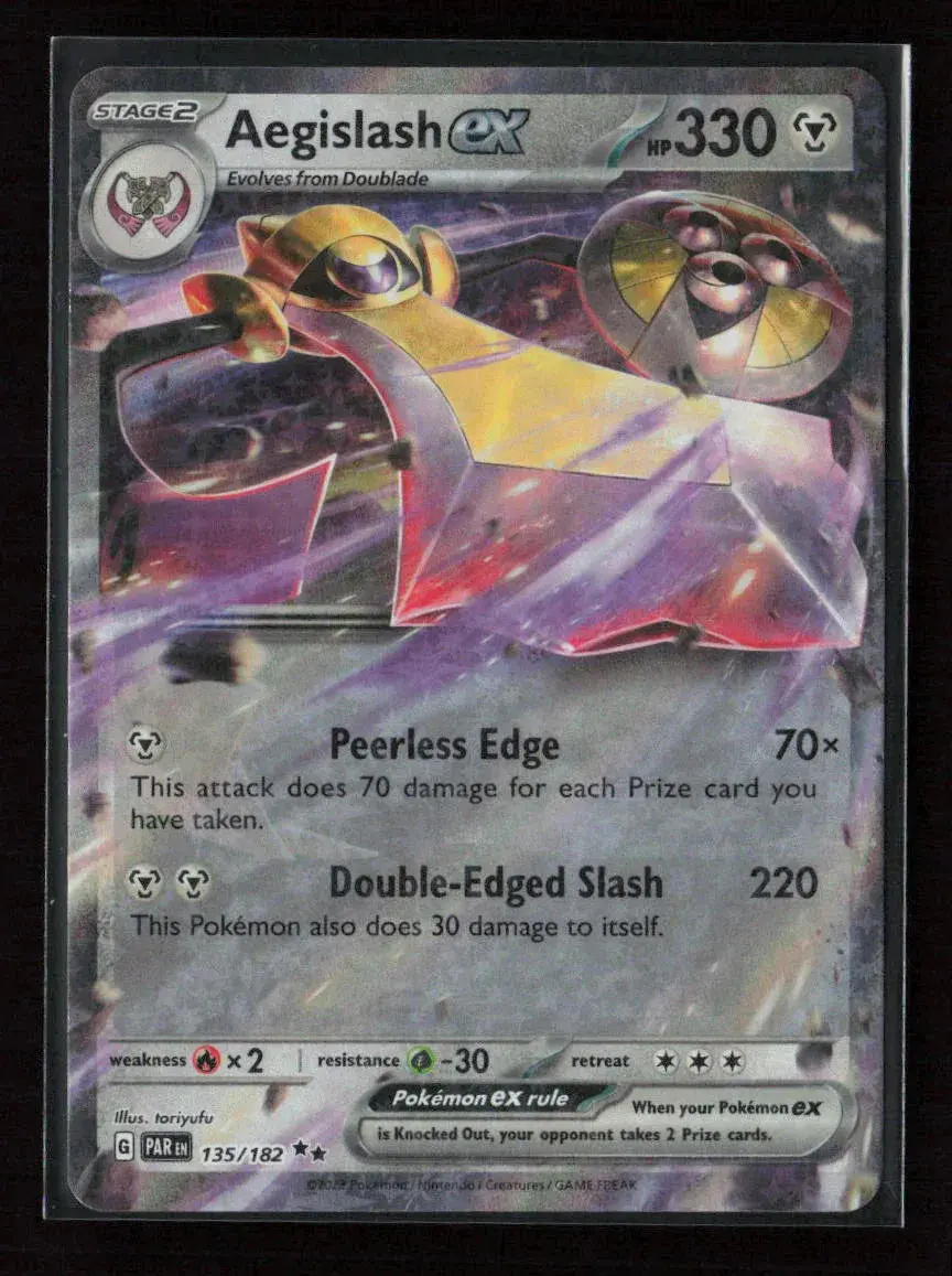 Aegislash Ex Double Rare Sv04: Paradox Rift 135/182 Nm 1
