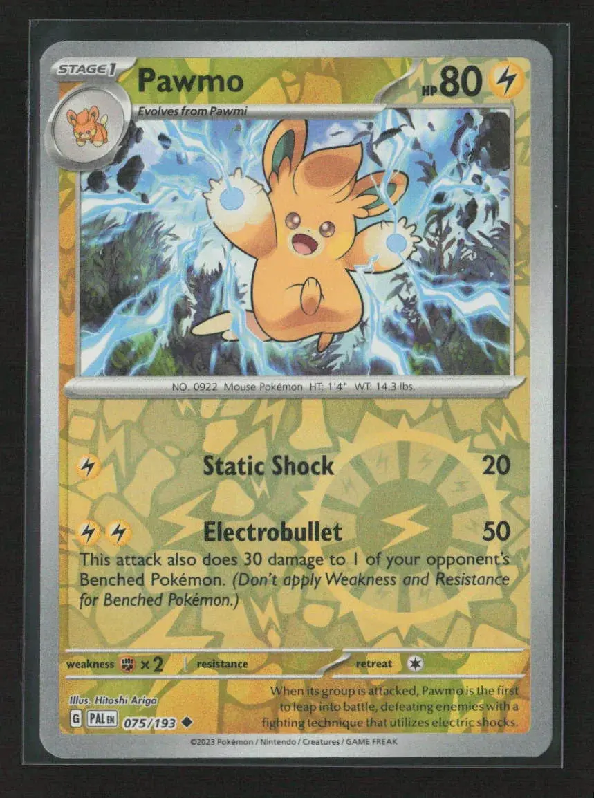 Pawmo Uncommon Sv02: Paldea Evolved 075/193 Nm 1