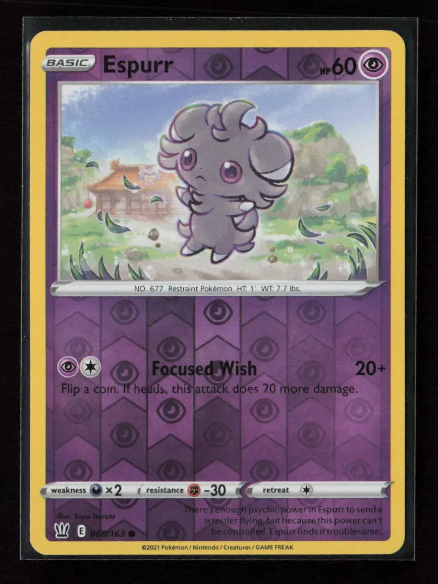 Espurr Common Swsh05: Battle Styles 060/163 Lp 1