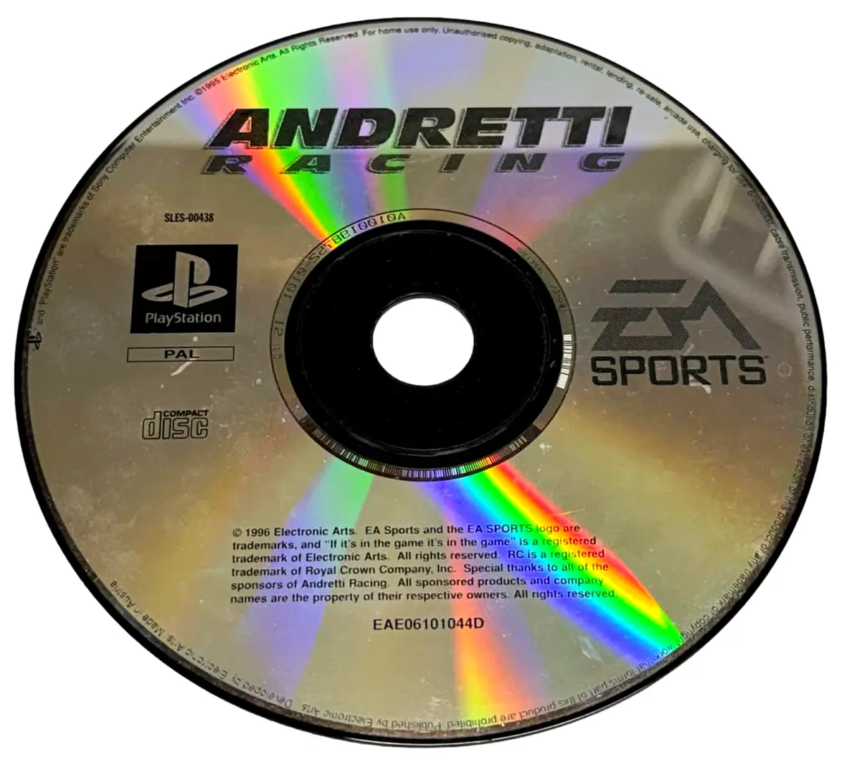 Andretti Racing Ps1 Ps2 Ps3 Pal *Disk Only* (Preowned) 1
