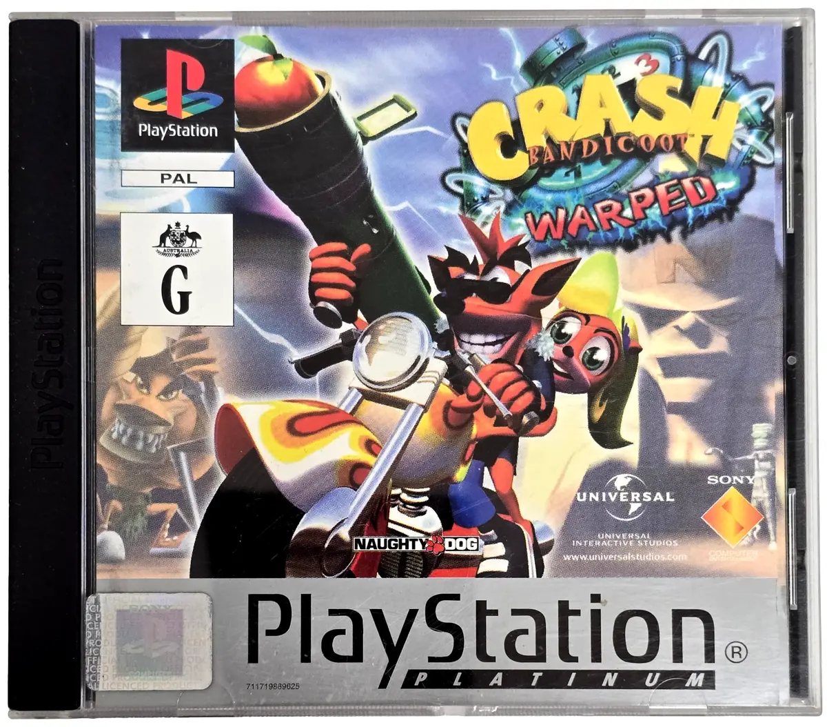 Crash Bandicoot 3 Warped Ps1 Ps2 Ps3 (Platinum) Pal *Complete* #4 (Preowned) 1