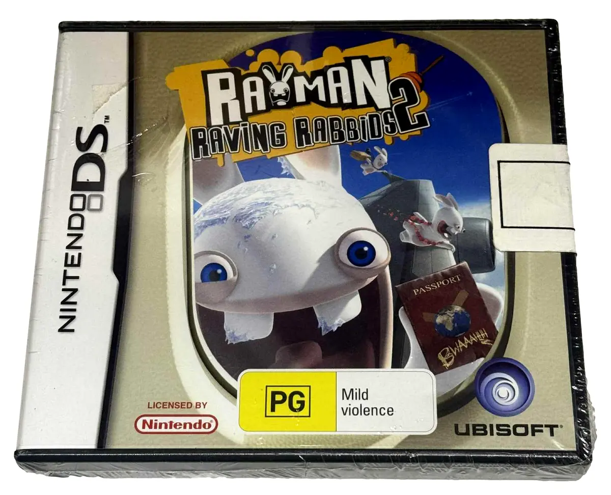 Rayman Raving Rabbids 2 Nintendo Ds 2Ds 3Ds Game *Brand New* Sealed 1