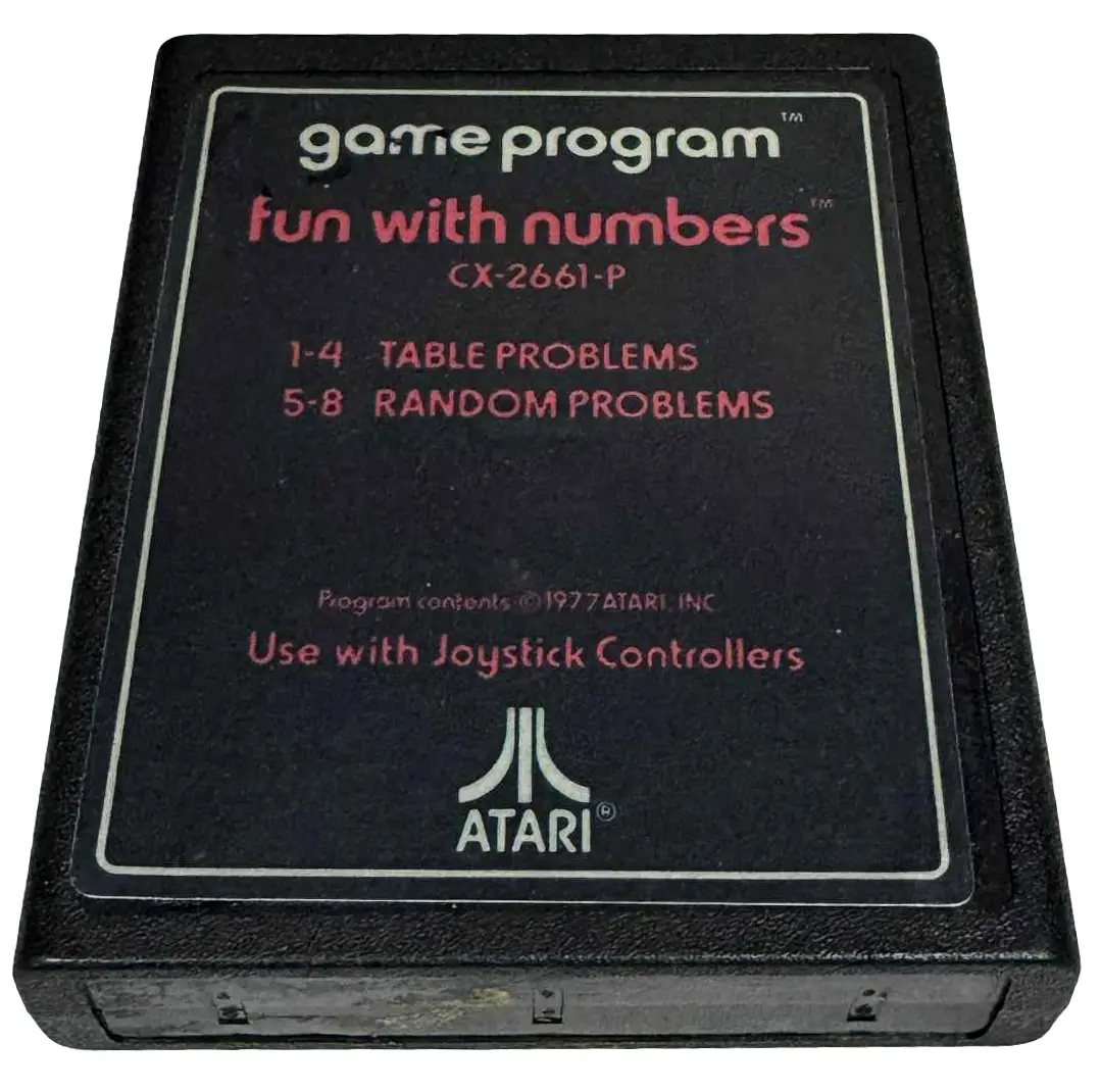 Fun With Numbers Atari *Cartridge Only* (Preowned) 1