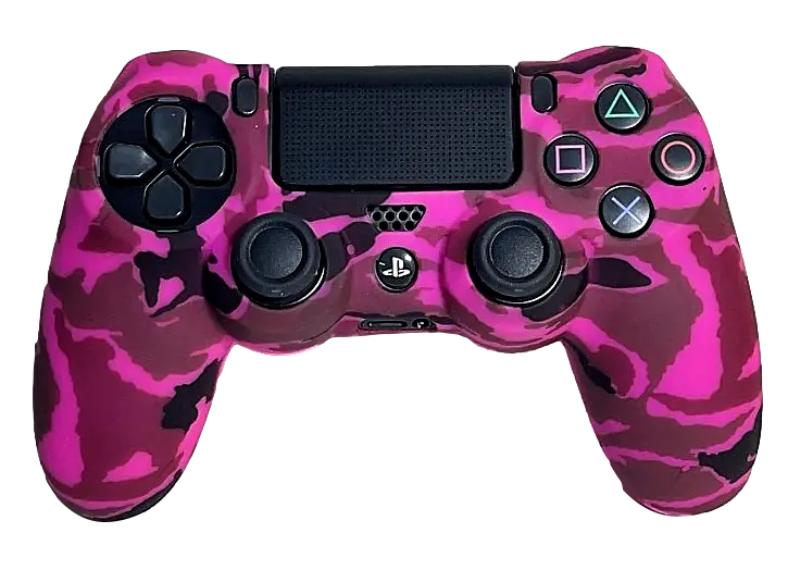Silicone Cover For Ps4 Controller Case Skin  Hot Pink Camo 1