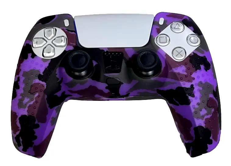 Silicone Cover For Ps5 Controller Case Skin  Purple Camo 1