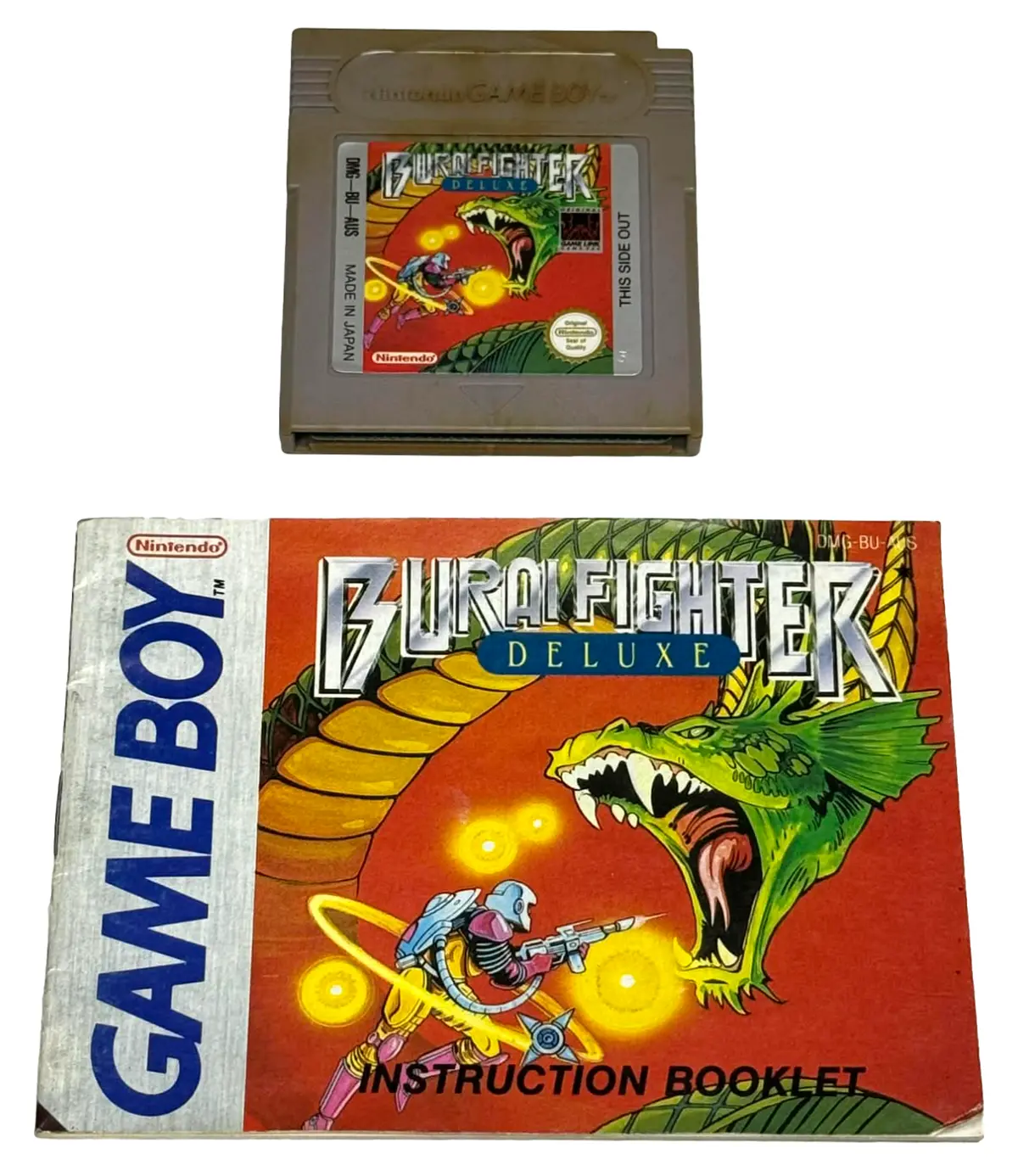Burnai Fighter Deluxe Nintendo Gameboy *Cartridge & Manual* (Preowned) 1