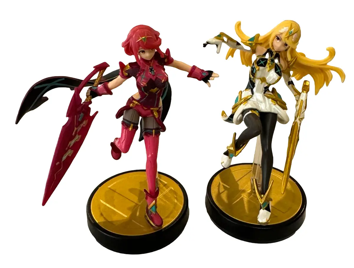 Super Smash Bros Collection N0.92 Pyra & Mythra Nintendo Amiibo Loose (Preowned) 1