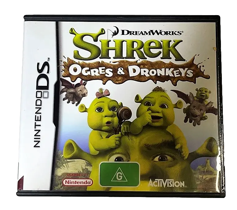 Shrek Ogres & Dronkeys Nintendo Ds 2Ds 3Ds Game *Complete* (Pre-Owned) 1