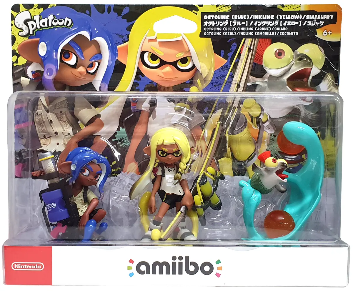 Splatoon 3 Octoling Inkling And Smallfry Nintendo Amiibo Boxed Japanese Stock 1